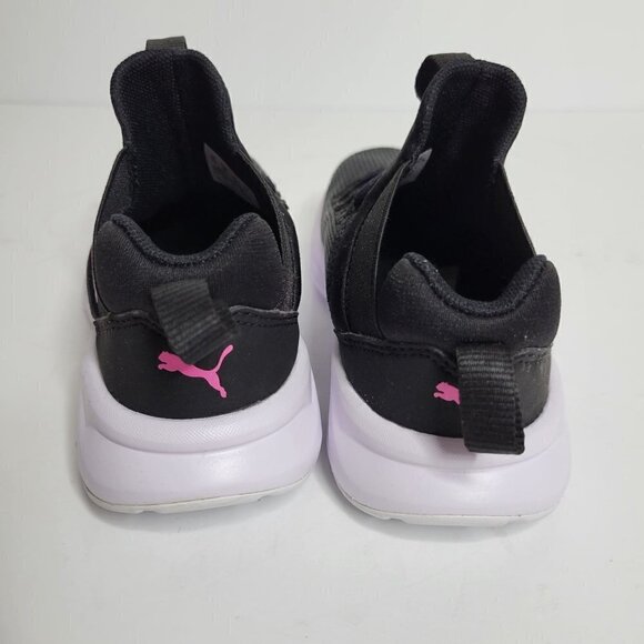 PUMA Black and Pink Toddler Girl Sneakers Size 12C - Picture 5 of 11